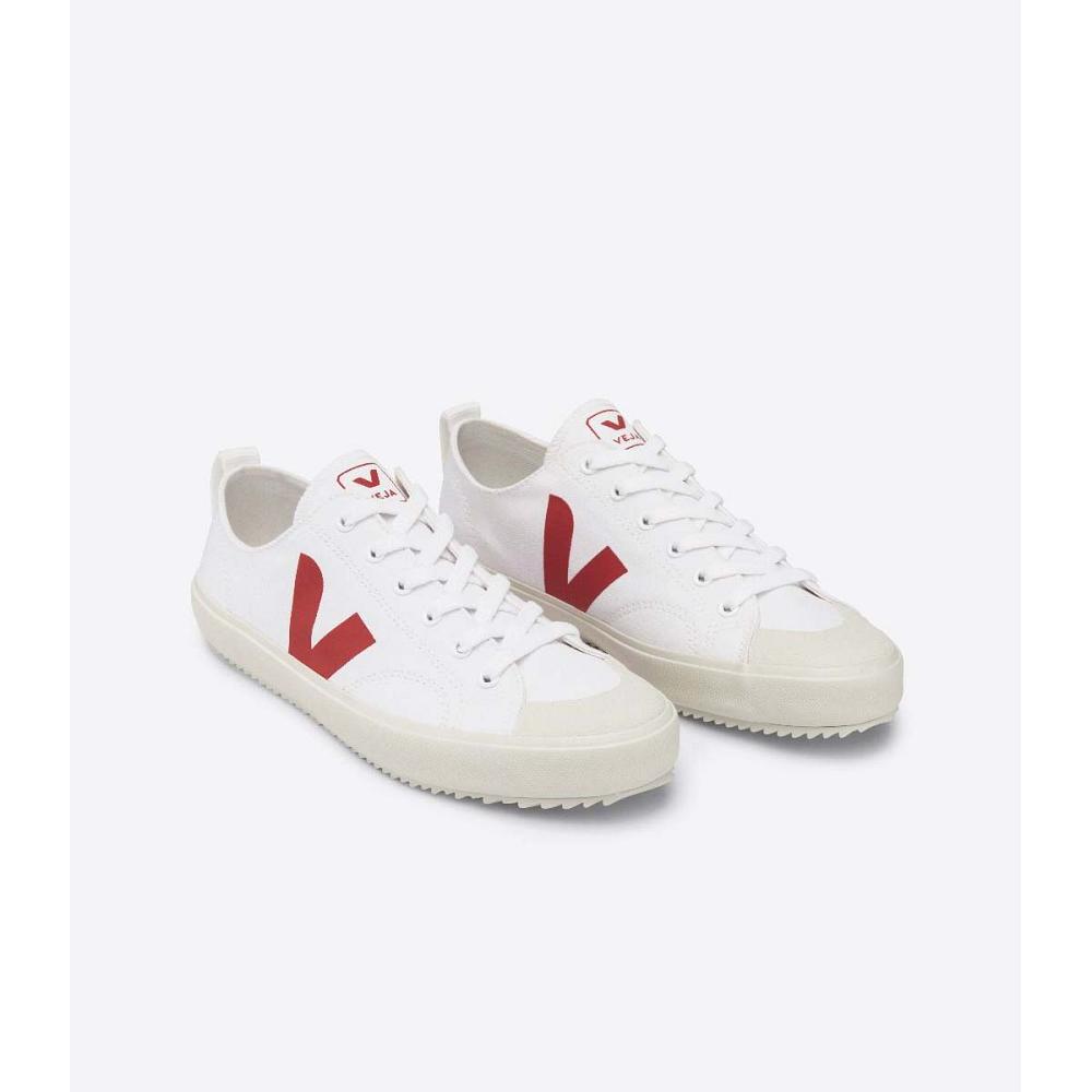 Pantofi Dama Veja NOVA CANVAS White/Red | RO 481MQZ